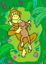 mommy monkey and baby