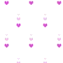 raining pink hearts