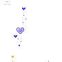 floating rainbow hearts