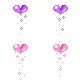 raining blue hearts