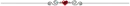 red crystal heart line