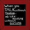 Shooting without aiming