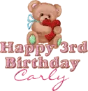 Happy 3rd Birthday Carly