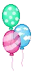 Three Cute Balloons