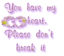 Please dont break my heart