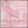 Breast Cancer Awareness Pink Ribbon One Step Closeer To A Cure