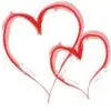 red hearts