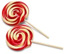 red lollipops