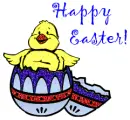 happy easter chick