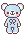 blue kawaii bear