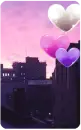 purple balloons