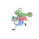 anime girl running