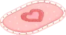 pink heart carpet