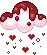 raining chocolate hearts