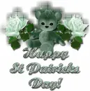 St Pattys Bear and Roses