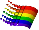 Gay 3D Flag