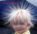 creepy staticy hair kid
