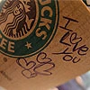 writting lub starbucks