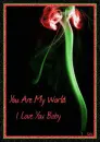 You are my world, I love you
