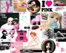 random girly collage