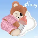 Teddy Bear with the name Kasey