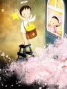 cute kawaii lil lovers catching stars