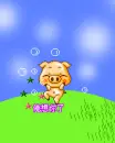 cute kawaii happy pig