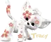 kitty with flowers