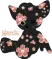 kitty with flowers