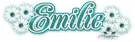 Emilie Green Blossom (white b/g)