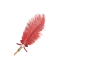 Malcolm - Feather Pen Red
