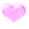 Faith pink blinking heart