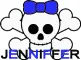 Jenniffer Skull Blue