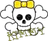 Kimmy-skull,yellow bow