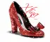 Red Glitter High Heel Shoe (with sparkles)- Xtina