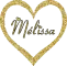mÃ©lissa name in a heart