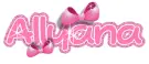 Allyana...pink bows