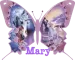 pink unicorn butterfly mary