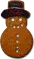 Vicky Snowman Gingerbread Cookie