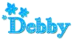 Debby- blue with diamonds