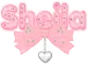 Sheila- pink with diamonds and bow