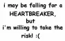 take the risk