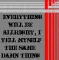 Everything will be allright