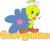 Georganne Angel Tweety With Flower
