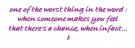 there's no chance
