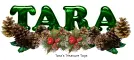 Tara with pinecones