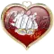 red gold heart love swan Giina