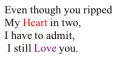 I still Love you