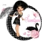Girl in black circle-Sweetlynn
