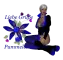 Woman sitting on flowers